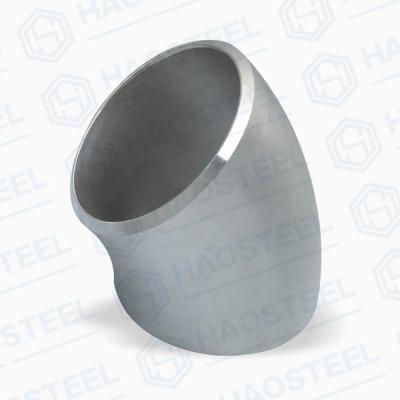 China Casting SS316L Industrial Pipe Fittings JIS B2311 45 Degree Elbow for sale