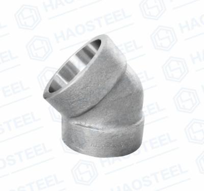 China DIN2605 Industrial Pipe Fittings Forged Socket Weld Elbow NPT Thread for sale