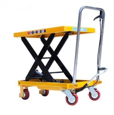 China Material Tool 800kg Manual Scissor Lift Lifting Table Hydraulic Platform Lift Table for sale