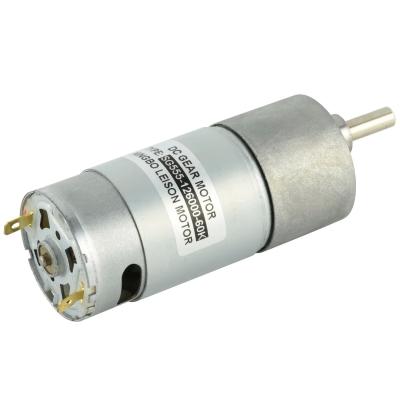 China Dia 37mm Electric Gearbox Motor 12v Low Rpm Gear Dc Motor for sale