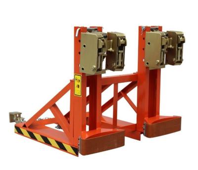 China Forklift Attachment Oil Drum Clamp Heavy Duty Forklift Drum Grab OEM for sale