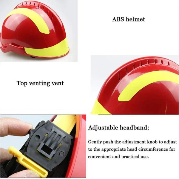 Quality Light Weight Rescue Equipment Fire Helmet With Flashlight for sale