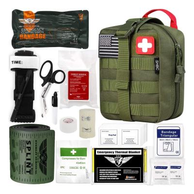 China Kit de supervivencia de bolsas tácticas profesionales, kit de primeros auxilios individuales en venta