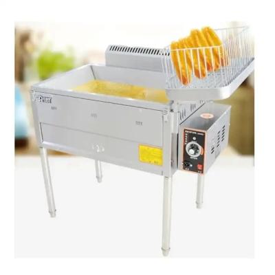 China Automatic Fryer Machine Commercial Large Capacity Single Cylinder Fryer, French Fries Chicken Leg Fryer for sale