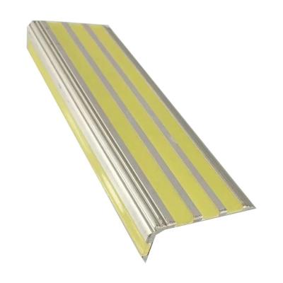 China Safety Sign Stair Nosing Aluminium Reflective Strip Stepping Markers for sale