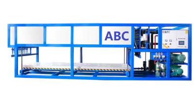China 380 V/3P/50hz 10 Tonnen Block-Eis-Anlage Maschine Lebensmittelkonservierung Betonkühlung zu verkaufen