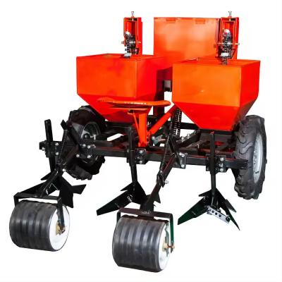 China Potato Seeding Machinery Tractor Garlic Planter Sweet 3 Point 2 Rows For 120hp Seed Farms for sale
