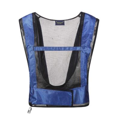 China Vortex Cooling Vest Air Conditioner Waistcoat Blue Color for sale