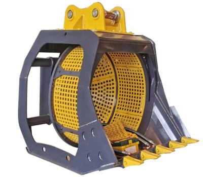 China Excavator Attachments Hydraulic Rotary Screen Bucket For 1.5-40 Ton Excavator for sale