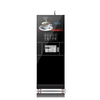 China Self Service Bean To Cup Cappuccino Vending Machine For Subway Station for sale