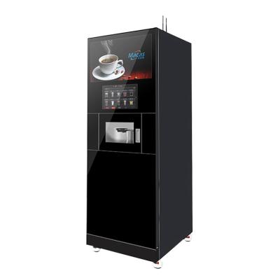 China Sheet Metal Tempered Glass Espresso Coffee Vending Machine With Payment System for sale
