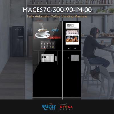 China 10.1 pulgadas de pantalla táctil Dispensador de líquido de café Máquina expendedora 300 tazas en venta
