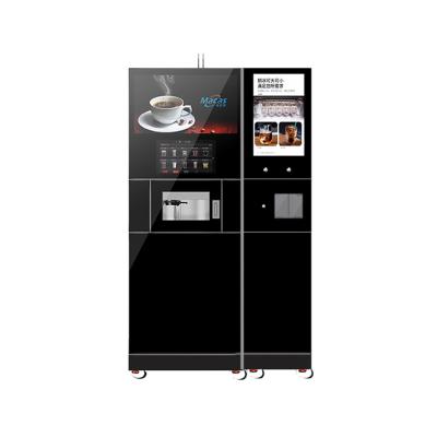 China 12OZ Cup Big Commercial Coffee Vending Machine With Inner Ice Maker for sale