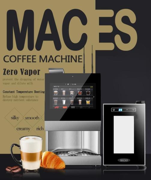 Quality Desktop 15.6'' Touch Screen Tea Coffee Vending Machine With Fresh Milk for sale