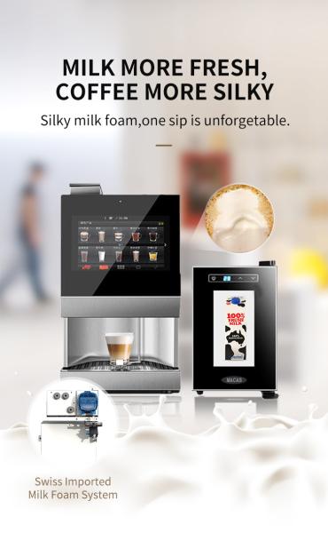 Quality MDB Protocol Fresh Milk Automatic Coffee Vending Machine CE for sale