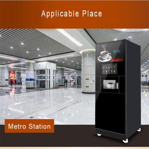Quality QR Pay Cash Pay Floor Standing Coffee Machine Auto Coffee Vending Machine for sale