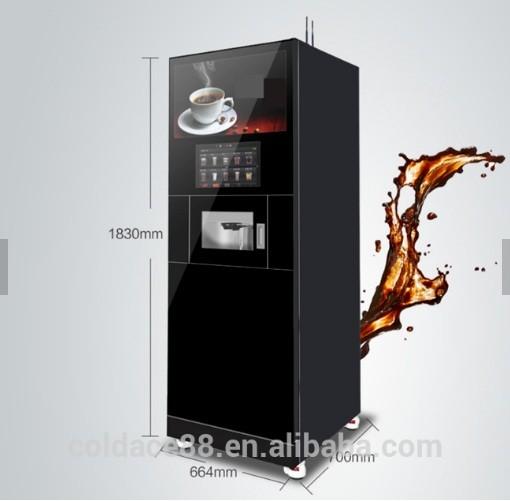 Quality Water Tank Floor Standing Coffee Machine Self Serve Cappuccino Machine for sale