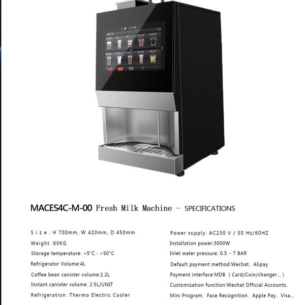 Quality 220V Espresso Automatic Coffee Vending Machine Restaurant Use for sale