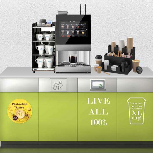 Quality Restaurant 300 Cups Commercial Coffee Vending Machine For Tea And Coffee for sale