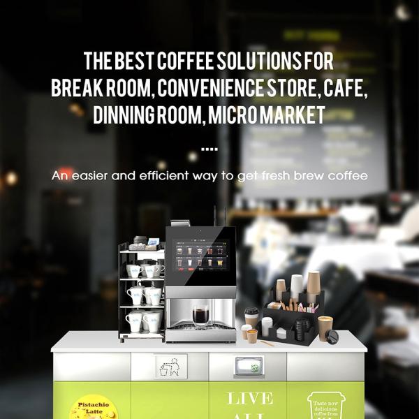 Quality WIFI 4G Commercial Coffee Vending Machine Automatic Espresso Coffee Machine for sale
