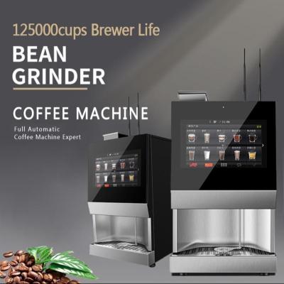 China Stainless Steel 304 Bean To Cup Coffee Vending Machine WIFI 4G Internet Connection for sale
