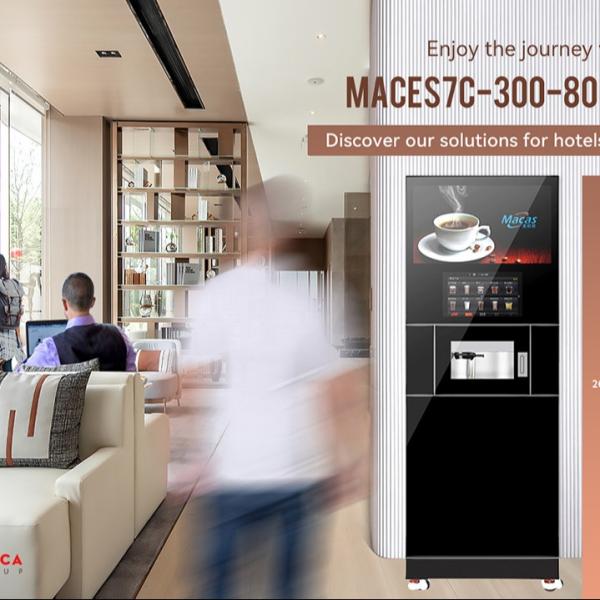 Quality 220VAC Touch Screen Automatic Bean Coffee Machine QR Code Ordering for sale