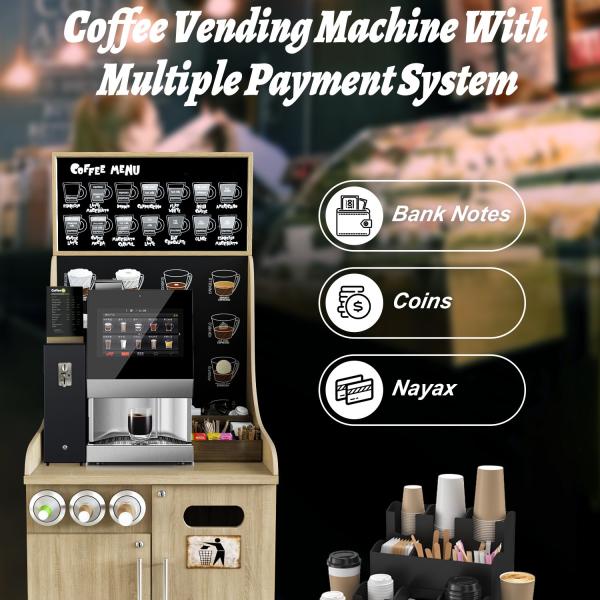 Quality 2.2L Commercial Coffee Making Equipment Bean To Cup Vending Machine 2700W for sale