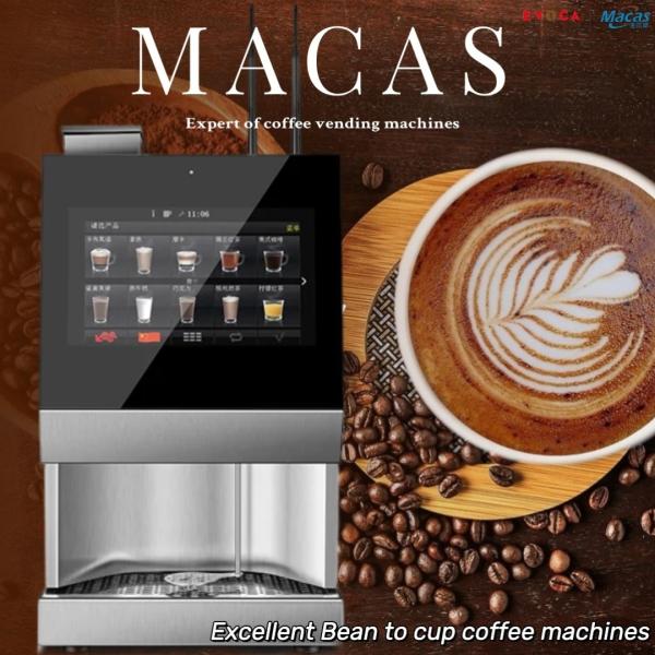 Quality Hotel Counter Top Coffee Vending Machine Bean To Cup With Grinder for sale