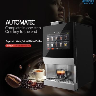China 1.8L Coin Operated Bean To Cup Coffee Machines AC110V-230V for sale