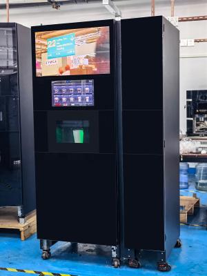 China 2400W Office QR Code Coin Operated Coffee Vending Machine With Ice Maker en venta