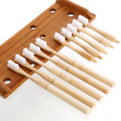 China Detachable Adult Bamboo Toothbrush Biodegradable Environmentally Friendly for sale
