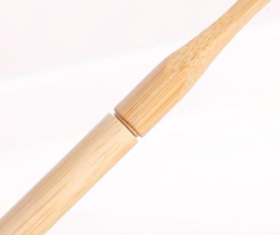 China Cepillo de dientes de bambú biodegradable natural de la cabeza reemplazable desmontable en venta