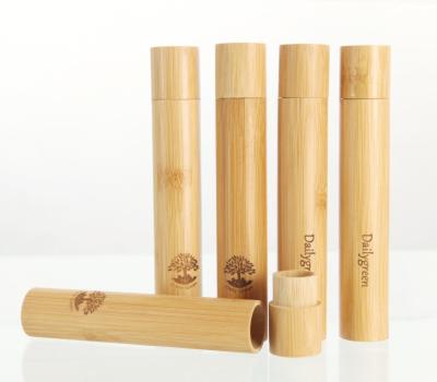 China Environmental Traveling Use Bamboo Toothbrush Case for Toothbrush for sale