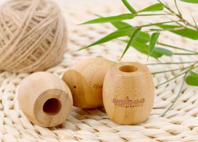 China Tenedor de bambú del cepillo de dientes del 100% MOSO para el soporte de bambú del cepillo de dientes en venta