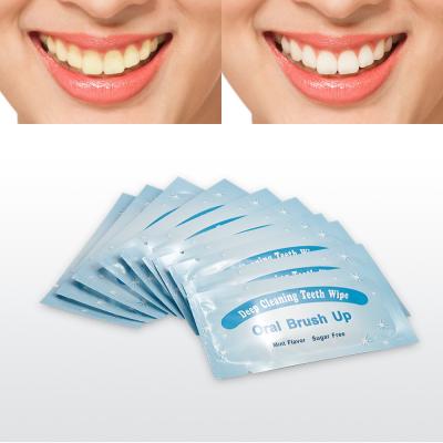 China Home Use 1.37 Inches Deep Cleaning Finger Teeth Wipes Sugar Free FDA for sale
