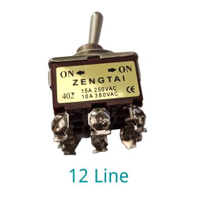 China Excavator Standby Switch For ERPILLAR  E320B E320C 15A 250VAC 10A 380VAC 12 Pin Line ON -ON Excavator Accessories for sale