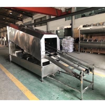 China 300-1000 Bph Capacity Chicken Slaughter Line Large Cage Washer Made of 304 Stainless Steel for sale
