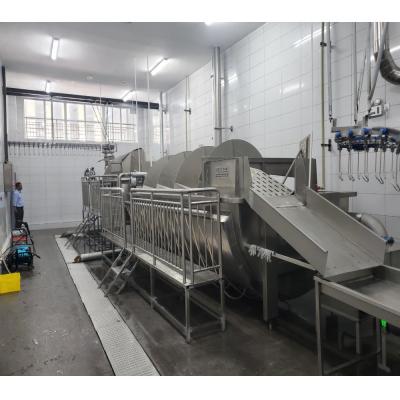 Китай Спиральная птицеводческая предварительная охладительная машина для куриного убоя 500 - 10000Bph продается