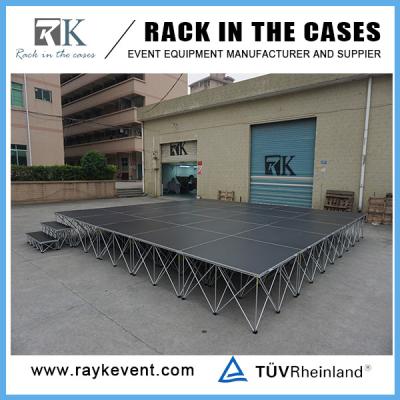 China 5m x 5m  portable lightweight wedding stage portable performance stage portable stage podium for sale