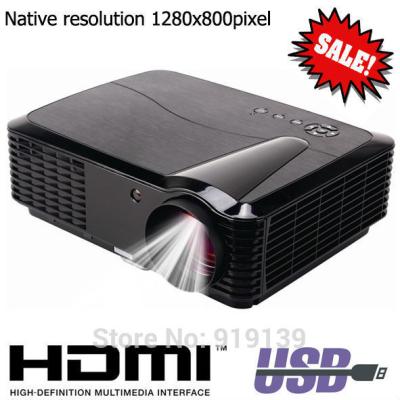 China Native 1280x800pixels HDMI LED Projector Quality Image Compatible For PS Xbox DVD Computer for sale