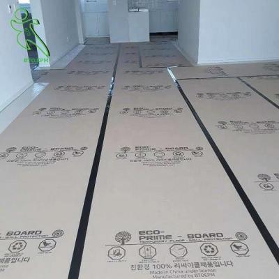 China Contractor Grade Durable Building Floor Protection Paper , Rolled Cardboard Floor Covering for sale