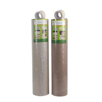 China Size 0.66*30.48m Weight 15.5KG Construction Cardboard Floor Protection Roll for sale