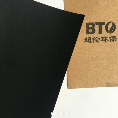 China 180g Anti Curl Thickness 1.5mm 1.8mm Black Cardboard Paper for sale
