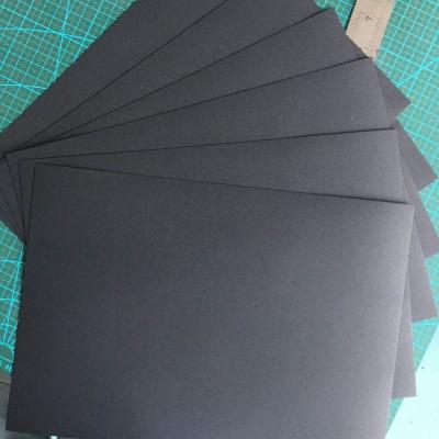 China Lignin Free 787*1092mm Weight 600g Black Coated Paper For Cloth Tag for sale
