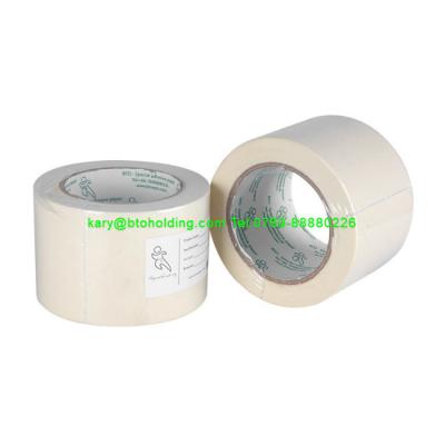 China Base Weight 90g/M2 Thickness 155mic Corrugated Breathable Adhesive Tape for sale