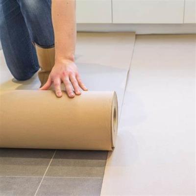 China Degradable Wood Pulp Temporary Floor Protection Roll For Construction Site for sale