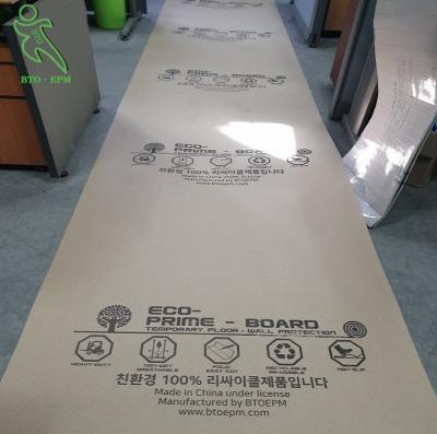 China 32''x120' vloerbeschermingspapier biologisch afbreekbaar met uitstekende drukbestendigheid Te koop