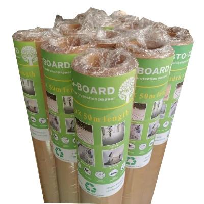 Chine papier provisoire respirable léger de protection de plancher de 1x50m pour la reconstruction à vendre