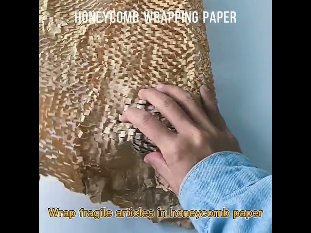 Degradable Honeycomb Packing Paper Stretch Kraft 80gms Shock Proof