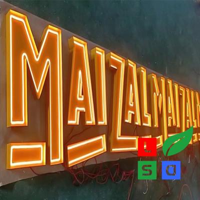 China Exposed Neon Channel Letter Sign For Logo Branding Exterior Signage System for sale